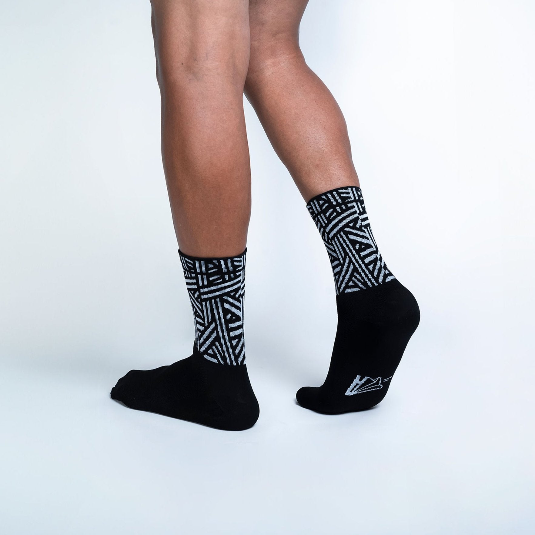 Calcetas deportivas Black Pattern para correr y entrenamiento funcional