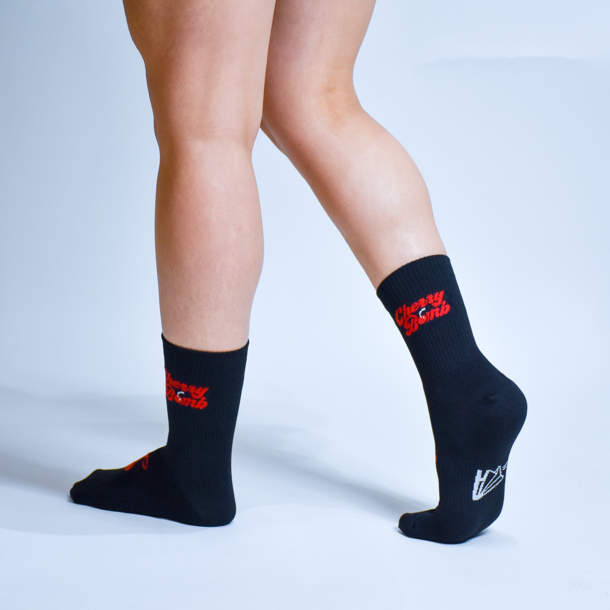 Calcetas deportivas Cherry Bomb Valentines para correr y entrenamiento funcional